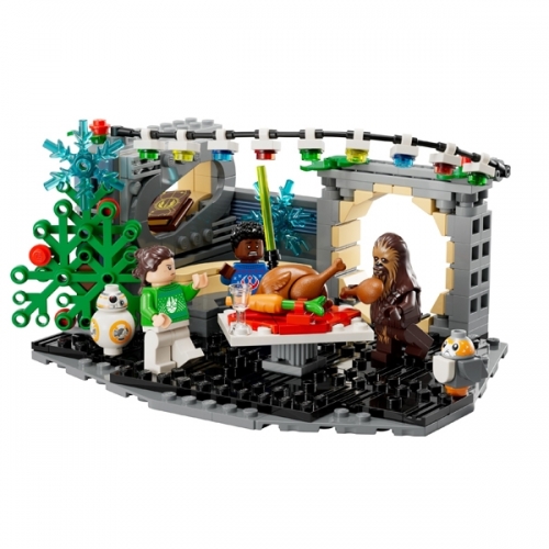 Diorama festivo Millennium Falcon