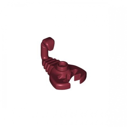 Scorpione rosso scuro
