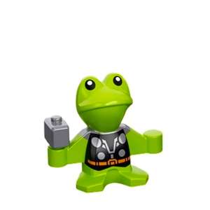 Animal, Frog with Silver Hammer, Black Torso, Gold Belt print (Throg)