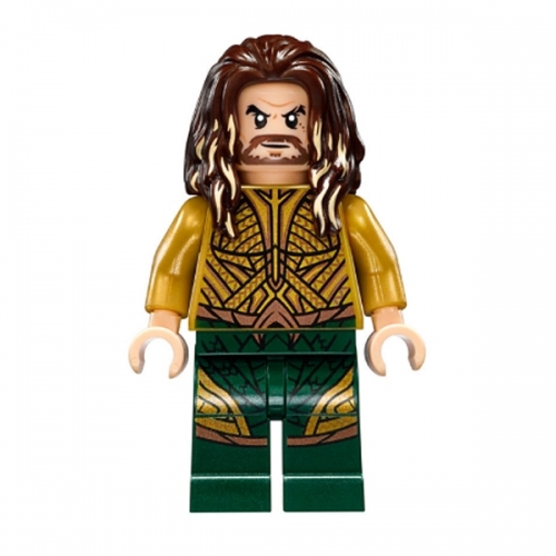 Aquaman - Dark Brown Long Hair, Dark Green Legs