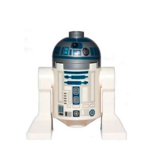 Astromech Droid, R2-D2 - Flat Silver Head, Dark Pink Dots and Large Receptor