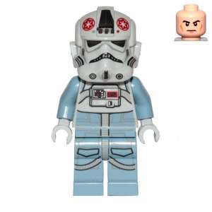 AT-AT Driver - Dark Red Imperial Logo, Cheek Lines, Frown