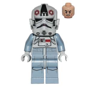 AT-AT Driver - Dark Red Imperial Logo, Grimacing