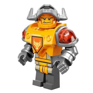 Axl - Flat Silver Visor, Bright Light Orange Torso (Battle Suit Axl)