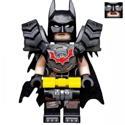 Batman - Battle Ready, Tire Armor, Tattered Cape, Yellow Utility Belt