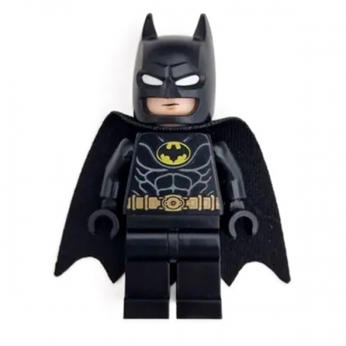 Batman - Black Suit, Gold Belt, Cowl with White Eyes, Neutral / Angry with Bared Teeth