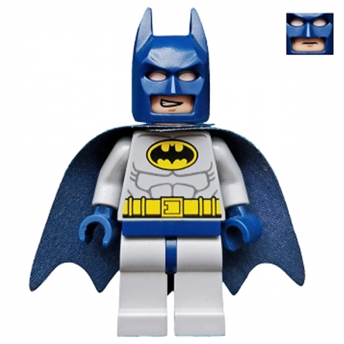 Batman - Light Bluish Gray Suit with Yellow Belt and Crest, Dark Blue Mask and Cape (Type 2 Cowl)