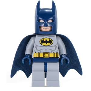 Batman - Light Bluish Gray Suit with Yellow Belt and Crest