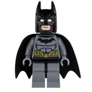 Batman - Dark Bluish Gray Suit, Gold Belt, Dark Bluish Gray Hands