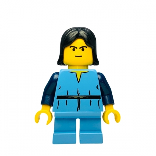 Boba Fett, Young - Medium Blue Shirt, Yellow Head