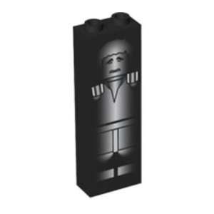 BRICK 1X2X5 'CARBONITE'