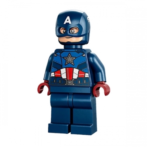 Captain America - Dark Blue Suit, Dark Red Hands, Helmet