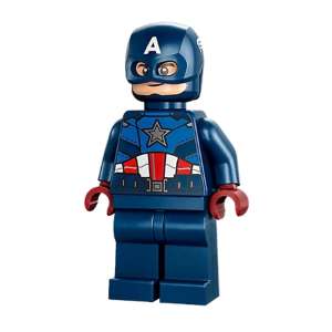 Captain America - Dark Blue Suit, Dark Red Hands, Helmet