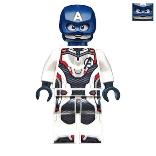 Captain America - White Jumpsuit, Helmet