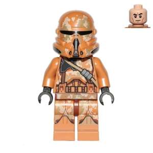 Clone Airborne Trooper (Phase 2) - Geonosis Camouflage, Smirk