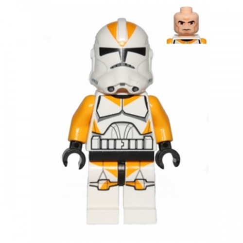 Clone Trooper, 212th Attack Battalion (Phase 2) - Bright Light Orange Arms, Large Eyes