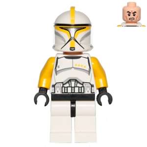 Clone Trooper Commander (Phase 1) - Yellow Arms, Scowl