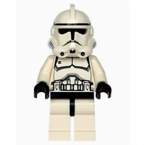 Clone Trooper (Phase 2) - Black Head, Dotted Mouth