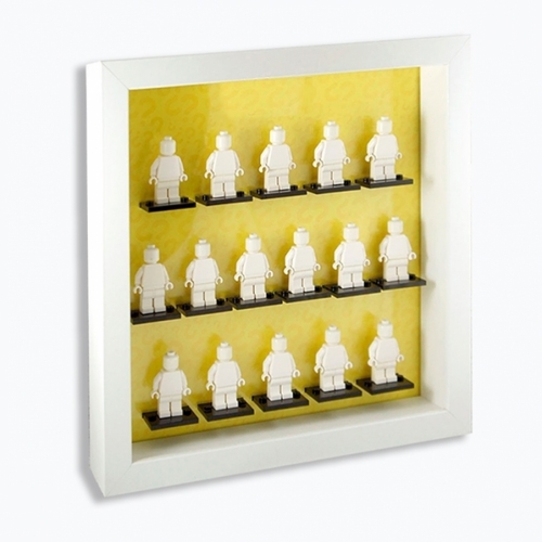 Display Organizer Small 25X25 per LEGO Minifigures Telaio Bianco
