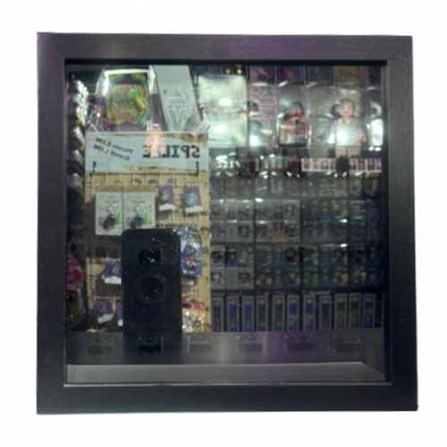 Display Organizer Small 25X25 per LEGO Minifigures Telaio Nero Sfondo Star Wars