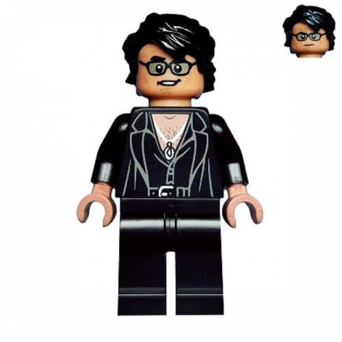 Dr. Ian Malcolm - Partially Open Shirt with Jacket