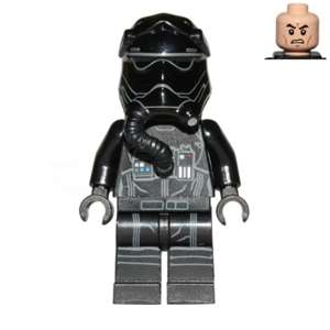 First Order TIE Fighter Pilot, Two White Lines on Helmet