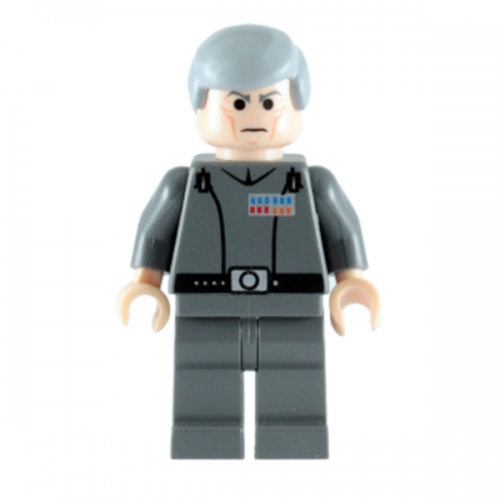 Grand Moff Wilhuff Tarkin - Dark Bluish Gray Uniform, Smooth Hair