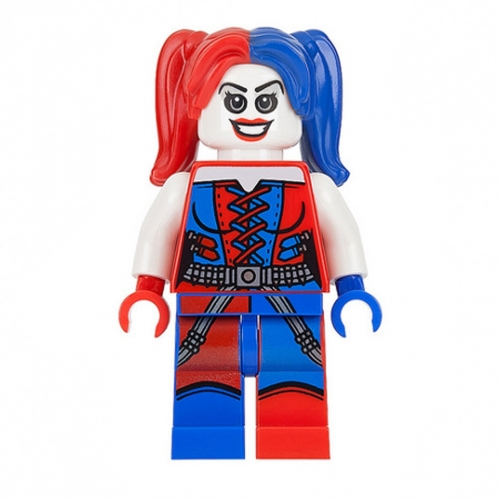 Harley Quinn - Blue and Red Hands and Pigtails