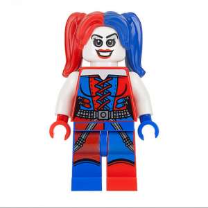 Harley Quinn - Blue and Red Hands and Pigtails