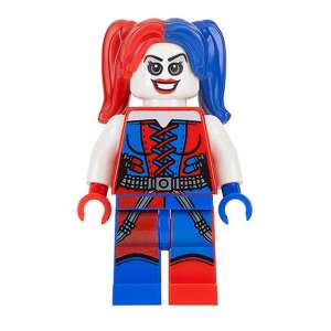 Harley Quinn - Blue and Red Hands and Pigtails