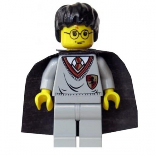 Harry Potter, Gryffindor Shield Torso, Light Gray Legs, Black Cape with Stars