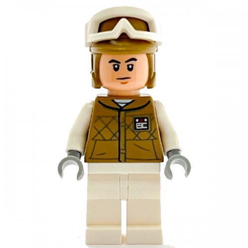 Hoth Rebel Trooper Dark Tan Uniform and Helmet, White Legs