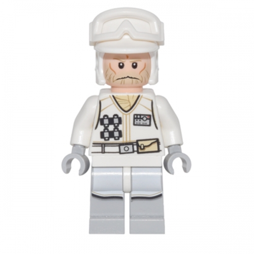 Hoth Rebel Trooper White Uniform (Tan Beard, without Backpack)