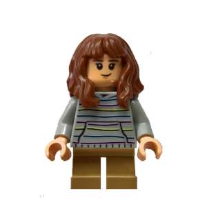 Hermione Granger, Maglione Grigio Azzurro Chiaro con Righe Pastello