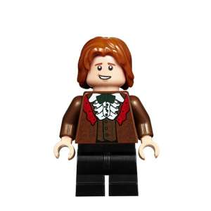 Ron Weasley, abito marrone rossastro, camicia con volant