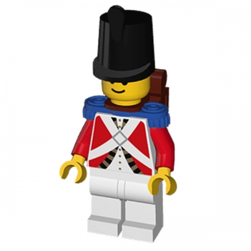 Imperial Guard with Blue Epaulettes and Brown Backpack Non-Opening