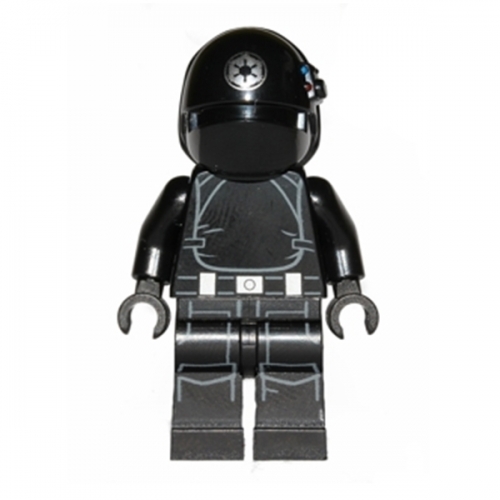 Imperial Gunner - Helmet with Silver Imperial Logo, Light Nougat Head, Open Mouth