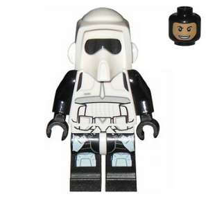 Imperial Scout Trooper - Printed Black Head and Legs