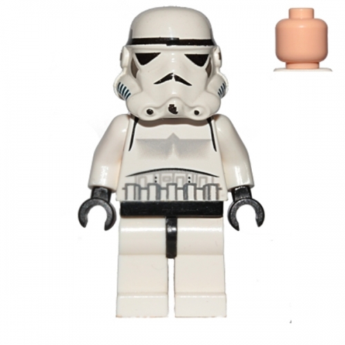 Imperial Stormtrooper - Light Nougat Head, Solid Mouth Helmet