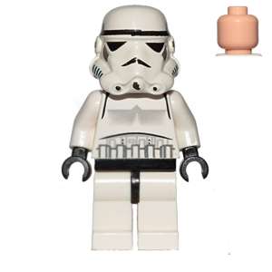 Imperial Stormtrooper - Light Nougat Head, Solid Mouth Helmet
