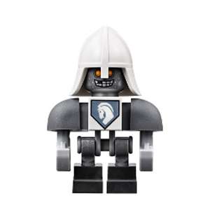 Lance Bot - Dark Bluish Gray Shoulders, White Helmet
