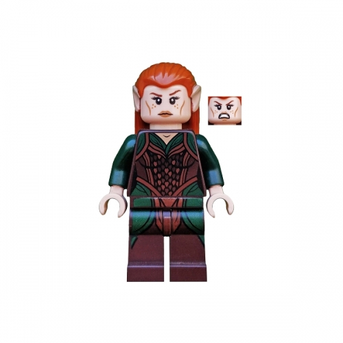  Tauriel, abito verde scuro e marrone scuro