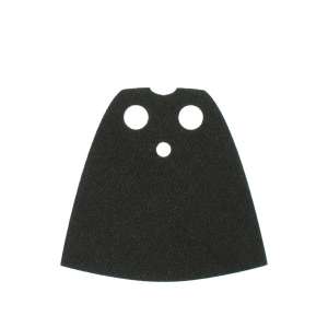 Minifigure Cape Cloth, Standard - Traditional Starched Fabric - 4.0cm Height