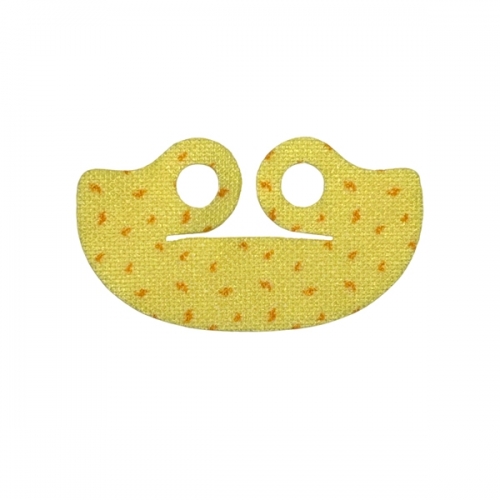 Minifigure Cape Cloth, Very Short Wide Collar (Shawl) with Orange Swirls / Feathers Pattern