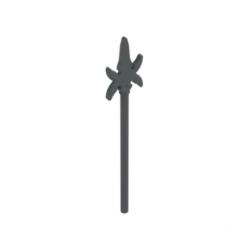 Minifigure, Weapon Pike with 4 Side Blades