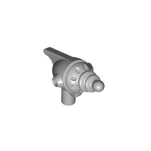 Minifigure, Weapon Space Ray Gun - Fin, Round Heat Diffusers, Round Emitter