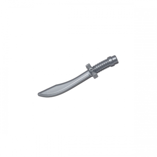 Minifigure, Weapon Sword, Saber / Dao Curved Blade and Hilt with Bar End