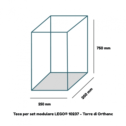  Teca Espositiva per modellismo 25X20X75