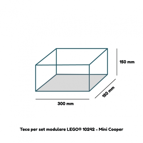 Teca Espositiva per modellismo 30X15X15