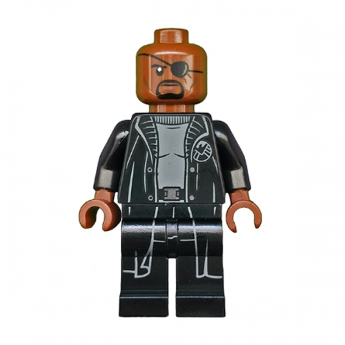 Nick Fury - Gray Sweater and Black Trench Coat (Undetermined Legs)